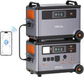 OSCAL 6000W/3600Wh Solargenerator mit Erweiterbarer Leistung und Spezieller Akkutechnologie, von 3600Wh auf 7200Wh erweiterbar, ideal für Haus, Wohnmobil und Notfälle