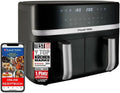 Russell Hobbs Doppelkabinen-Heißluftfritteuse 9L mit Rapid Air-Technologie, leise, 9 Programme, spülmaschinenfest