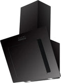 Respekta Kopf-frei Dunstabzugshaube, 60 cm, Schwarz, Metallgehäuse, Abluft/Umluft, Modell CH21060SBZ, Energieklasse B, Leise 56–62 dB