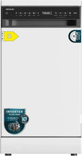 Cecotec Kompakter Geschirrspüler 45cm - 11 Maßgedecke, 9 Programme, Energieklasse D, Inverter Duo Motor, Super Dry, AutoClean, Startzeitvorwahl, Weiß