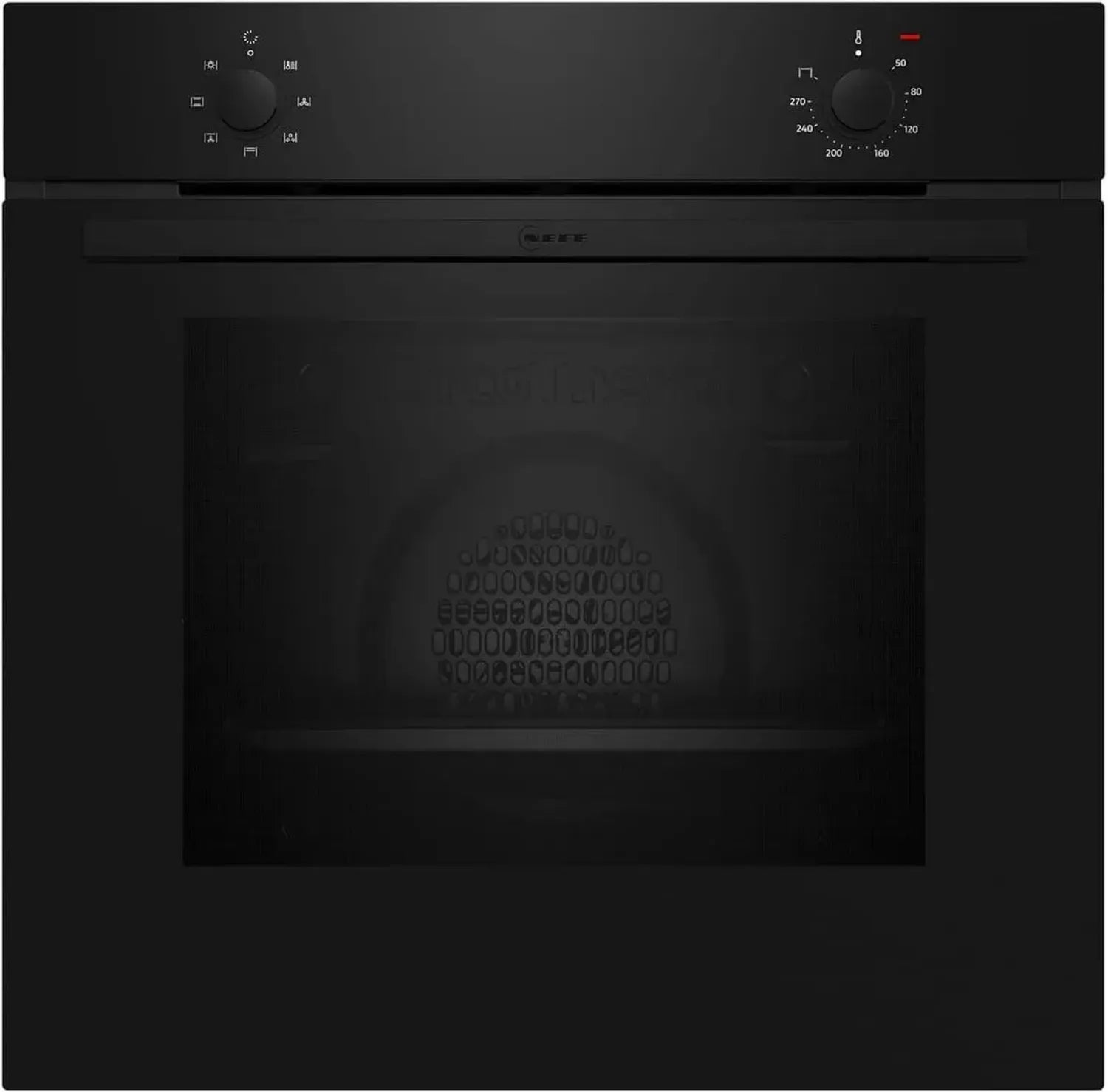 NEFF N30 Einbau-Backofen mit 5 Heizarten und CircoTherm, 60x60 cm, Schwarz